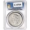 Image 1 : 1921 Silver Peace Dollar PCGS Genuine AU Detail/High Relief