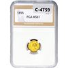 Image 1 : 1855 Rare Gold Dollar PGA MS61