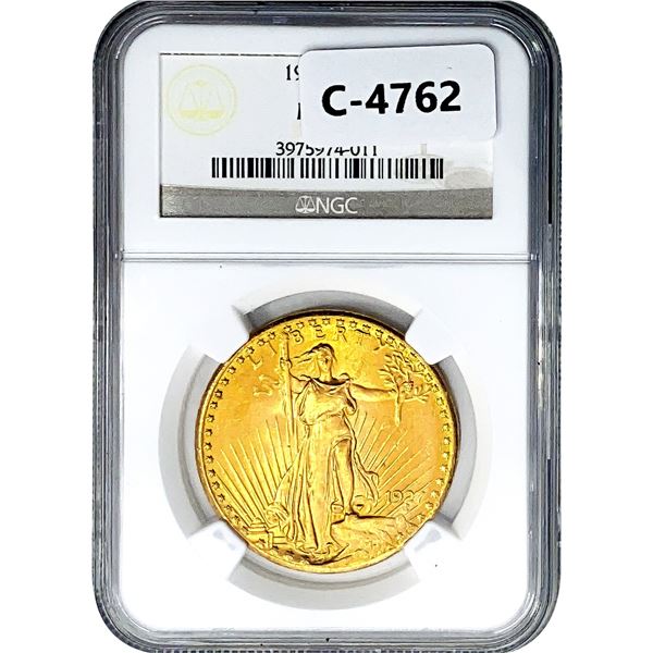 1927 $20 Gold Double Eagle NGC MS65