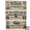 Image 1 : LOT OF (3) 1862-1864 $100 CSA CONFEDERATE STATES OF AMERICA CURRENCY NOTES