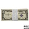 Image 1 : PACK OF (100) 1935-D $1 ONE DOLLAR SILVER CERTIFICATES CURRENCY NOTES GEM UNCIRCULATED