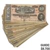 Image 1 : PACK OF (100) 1864 $10 TEN DOLLARS CSA CONFEDERATE STATES OF AMERICA CURRENCY NOTES VERY FINE+