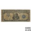 Image 1 : FR. 281 1899 $5 FIVE DOLLARS CHIEF SILVER CERTIFICATE CURRENCY NOTE