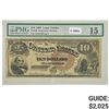 Image 1 : FR. 108 1880 $10 TEN DOLLARS JACKASS LEGAL TENDER UNITED STATES NOTE PMG CHOICE FINE-15