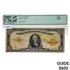 Image 1 : FR. 1173 1922 $10 TEN DOLLARS GOLD CERTIFICATE CURRENCY NOTE PCGS FINE-15