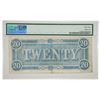 Image 2 : T-67 1864 $20 TWENTY DOLLARS CSA CONFEDERATE STATES OF AMERICA NOTE PMG CHOICE UNCIRCULATED-63