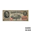 Image 1 : FR. 47 1875 $2 TWO DOLLARS LEGAL TENDER UNITED STATES NOTE SMALL RED WITH RAYS VERY FINE+