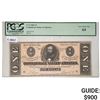 Image 1 : T-71 1864 $1 ONE DOLLAR CSA CONFEDERATE STATES OF AMERICA NOTE PCGS UNCIRCULATED-64