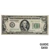 Image 1 : 1934-B $100 ONE HUNDRED DOLLARS FRN FEDERAL RESERVE NOTE ST. LOUIS, MO ABOUT UNCIRCULATED