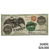 Image 1 : FR. 165 1862 $100 ONE HUNDRED DOLLARS SPREAD EAGLE LEGAL TENDER UNITED STATES NOTE VERY FINE+ RARE