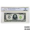 Image 1 : FR. 2211-F 1934 $1,000 LGS LIGHT GREEN SEAL FRN FEDERAL RESERVE NOTE ATLANTA, GA PCGS BANKNOTE VERY 