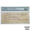 Image 1 : 1789 2 POUNDS 9 SHILLINGS OLIVER WOLCOTT HARTFORD, CONNECTICUT COLONIAL NOTE PMG UNCIRCULATED-64EPQ