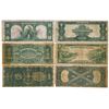 Image 2 : LOT OF (6) MIXED LARGE SIZE CURRENCY NOTES 1869-1914