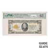 Image 1 : FR. 2400 1928 $20 TWENTY DOLLARS GOLD CERTIFICATE CURRENCY NOTE PMG CHOICE UNCIRCULATED-63