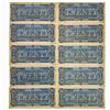 Image 2 : (10) CONSECUTIVE T-67 1864 $20 TWENTY DOLLARS CSA CONFEDERATE STATES OF AMERICA NOTES UNCIRCULATED