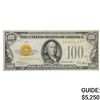 Image 1 : FR. 2405 1928 $100 ONE HUNDRED DOLLARS GOLD CERTIFICATE CURRENCY NOTE EXTREMELY FINE