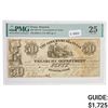 Image 1 : 1838-39 $50 GOVERNMENT OF TEXAS HOUSTON, TX TREASURY NOTE OBSOLETE CURRENCY PMG VERY FINE-25
