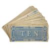 Image 2 : PACK OF (100) 1864 $10 TEN DOLLARS CSA CONFEDERATE STATES OF AMERICA CURRENCY NOTES VERY FINE+