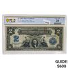 Image 1 : FR. 251 1899 $2 TWO DOLLARS MINI PORTHOLE SILVER CERTIFICATE PCGS BANKNOTE VERY FINE-20