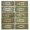 Image 2 : LOT OF (10) 1935-A $1 ONE DOLLAR HAWAII SILVER CERTIFICATES VERY GOOD - VERY FINE