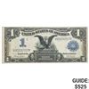 Image 1 : FR. 233 1899 $1 ONE DOLLAR BLACK EAGLE SILVER CERTIFICATE CURRENCY NOTE VERY FINE+