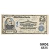 Image 1 : 1902 $5 THE AMERICAN EXCHANGE PACIFIC NATIONAL BANK NEW YORK, NY NATIONAL CURRENCY CH. #1394