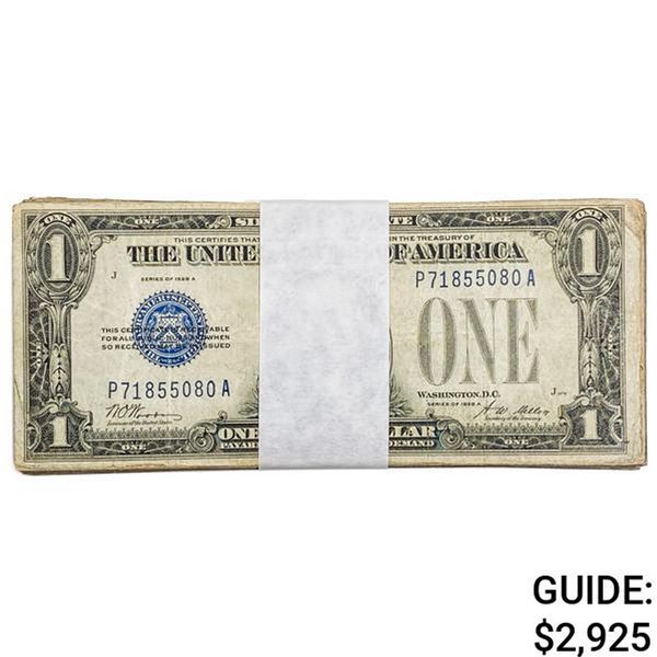 LOT OF (50) 1928 $1 ONE DOLLAR FUNNYBACK SILVER CERTIFICATES VERY GOOD - VERY FINE