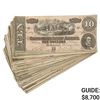 Image 1 : PACK OF (100) 1864 $10 TEN DOLLARS CSA CONFEDERATE STATES OF AMERICA CURRENCY NOTES VERY FINE+