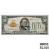 Image 1 : FR. 2404 1928 $50 FIFTY DOLLARS GOLD CERTIFICATE CURRENCY NOTE VERY FINE