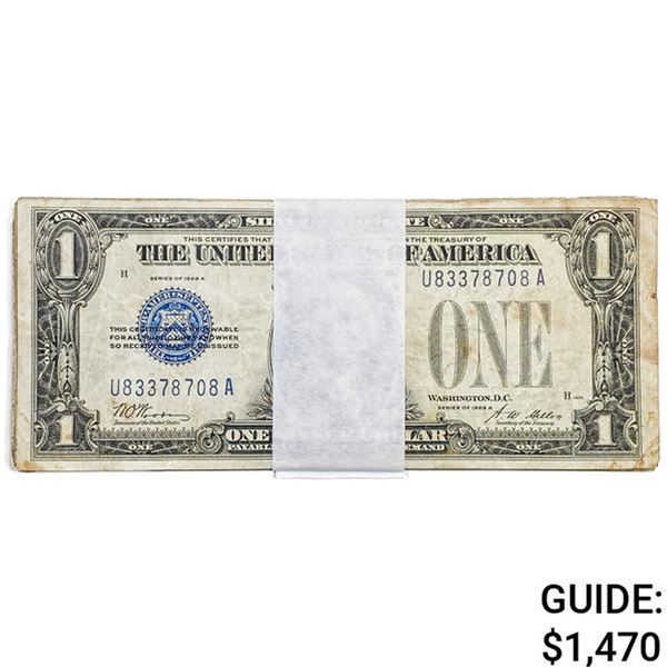 LOT OF (25) 1928 $1 ONE DOLLAR FUNNYBACK SILVER CERTIFICATES VERY GOOD - VERY FINE