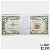 Image 1 : LOT OF (100) 1963 $5 FIVE DOLLARS LEGAL TENDER UNITED STATES NOTES VERY GOOD - VERY FINE