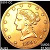 Image 1 : 1891-CC $10 Gold Eagle CLOSELY UNCIRCULATED