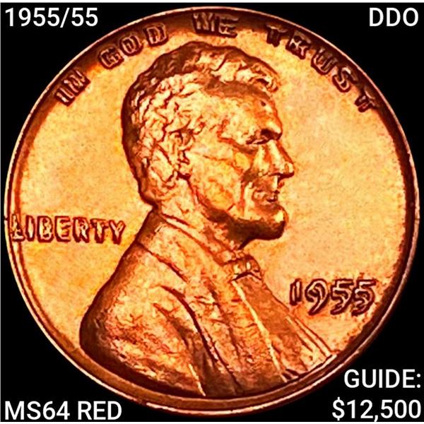 1955/55 DDO Wheat Cent CHOICE BU RD