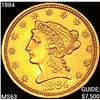 Image 1 : 1884 $2.50 Gold Quarter Eagle CHOICE BU