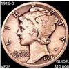 Image 1 : 1916-D Mercury Dime LIGHTLY CIRCULATED