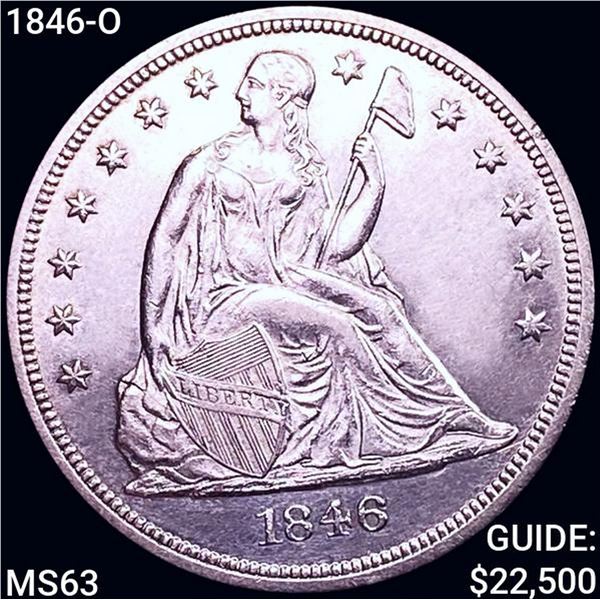1846-O Seated Liberty Dollar CHOICE BU