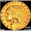Image 1 : 1911-D $5 Gold Half Eagle UNCIRCULATED