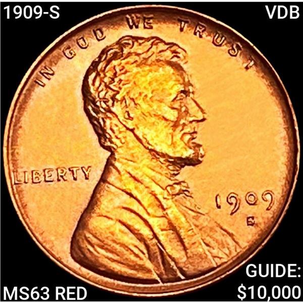 1909-S VDB Wheat Cent CHOICE BU RD