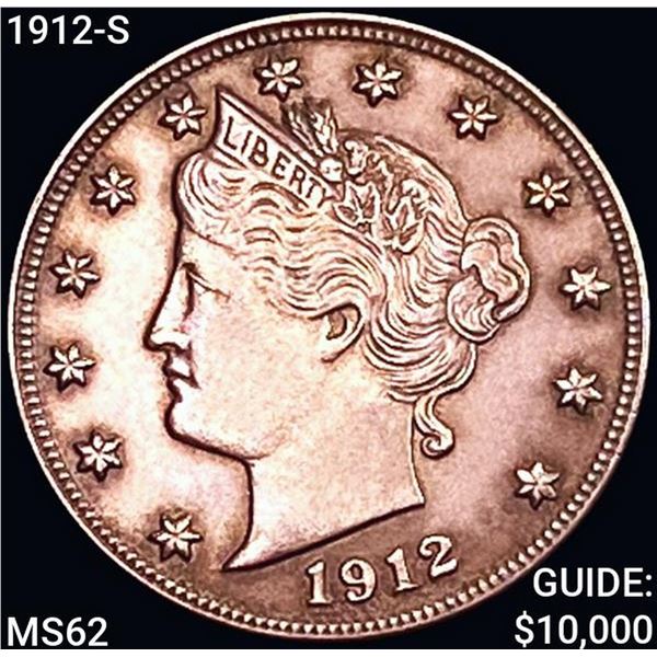 1912-S Liberty Victory Nickel UNCIRCULATED