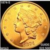 Image 1 : 1874-S $20 Gold Double Eagle CHOICE BU