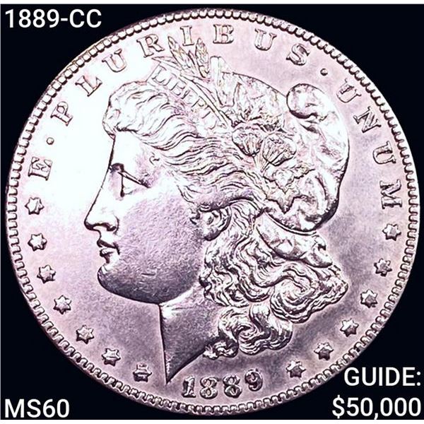 1889-CC Morgan Silver Dollar UNCIRCULATED