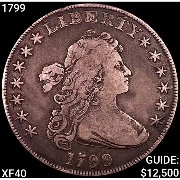 1799 Draped Bust Dollar NEARLY UNCIRCULATED