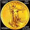 Image 1 : 1907 High Relief $20 Gold Double Eagle GEM BU +