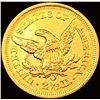 Image 2 : 1843-O Crosslet 4 $2.50 Gold Quarter Eagle CHOICE AU
