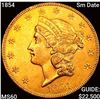 Image 1 : 1854 Sm Date $20 Gold Double Eagle UNCIRCULATED