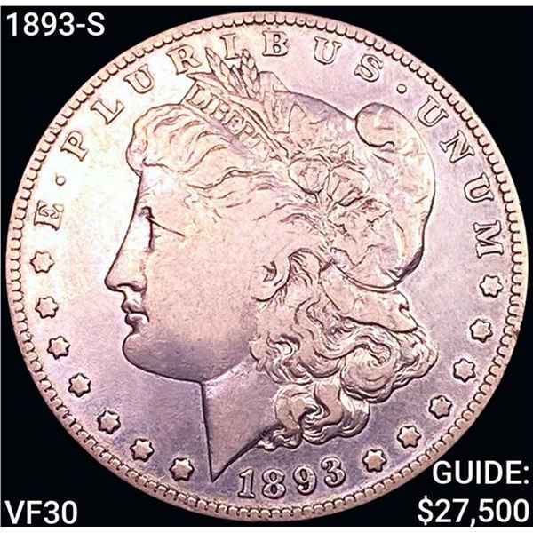 1893-S Morgan Silver Dollar LIGHTLY CIRCULATED