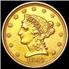 Image 1 : 1852 $2.50 Gold Quarter Eagle CLOSELY UNCIRCULATED
