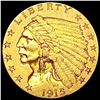 Image 1 : 1915 $2.50 Gold Quarter Eagle CLOSELY UNCIRCULATED
