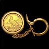 Image 2 : 1909 US $5 Gold in 18K Keychain CLOSELY UNCIRCULATED