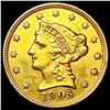 Image 1 : 1905 $2.50 Gold Quarter Eagle CLOSELY UNCIRCULATED